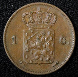 Netherlands William III Copper 1861 1 Cent KM# 100 (27 751)