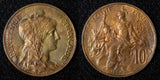 FRANCE  1898 10 Centimes 1st Year Type UNC  Nice Toned KM# 843 (28 014)