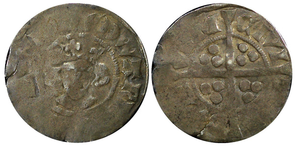 ENGLAND Edward II (1307-1327) Silver Penny Durham (King's Receiver) mint Sp#1467