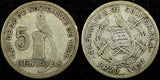 Guatemala Silver 1937 5 Centavos  Royal British Mint KM# 238.2  (24 454)