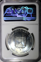 Israel Silver 1974 25 Lirot NGC MS67 GEM BU David Ben Gurion KM# 79.1 (033)