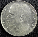 ITALY Victor Emmanuel III Nickel 1921 50 Centesimi UNC KM# 61.1 (23 906)