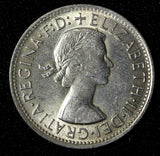 Australia Silver 1954 Florin Royal Visit of Elizabeth II Melt:$15.00 KM# 55 (33)