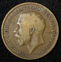 Great Britain George V (1910-1936) Bronze 1918 1 Penny KM# 810  (28 205)