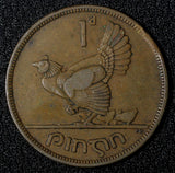 Ireland Republic Bronze 1942 1 Penny hen with chicks KM# 11 (28 031)