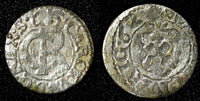 Livonia Riga CARL XI of Sweden (1660-1697)Silver 1662 Solidus,Schilling KM#55(8)