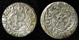 Livonia Riga CARL XI of Sweden (1660-1697)Silver 1662 Solidus,Schilling KM#55(8)
