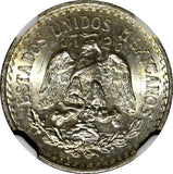 MEXICO Silver 1934 M 10 Centavos NGC MS65 GEM BU  Nice Toned KM# 431 (014)