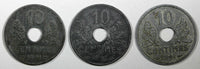 FRANCE Zinc 1941 10 Centimes WWII Issue XF+ KM# 898 RANDOM PICK (1 Coin) (938)