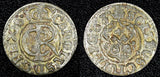 Livonia Riga CARL XI of Sweden (1660-1697)Silver 1663 Solidus,Schilling KM#55(7)