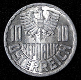 Austria Aluminium 1969 10 Groschen UNC KM# 2878 (29 048)