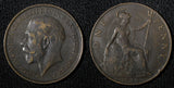 GREAT BRITAIN George V 1912 H 1 Penny Ralph Heaton & Sons, Birmingham KM# 810(5)