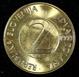 Slovenia  1999 2 Tolarja A barn swallow UNC KM# 5 RANDOM PICK (1 Coin) (862)