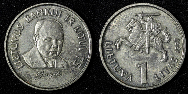 Lithuania 1997 1 Litas 1 Year Type Mint-200,000 75th Anniversary KM# 109 (1)