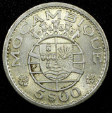 Mozambique Portugal Silver 1960 5 Escudos 1 Year Type High Grade KM# 61 (26 676)