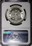 Mexico ESTADOS UNIDOS MEXICANOS Silver 1944 M 1 Peso NGC MS65 GEM BU KM# 455 (6)