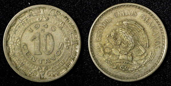 Mexico ESTADOS UNIDOS MEXICANOS 1946 10 Centavos Last Year Type KM# 432 (27 489)