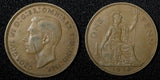 Great Britain George VI Bronze 1938 1 Penny KM# 845 (28 415)