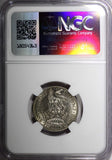 GREAT BRITAIN George V Silver 1933 Shilling NGC AU58 Nice Toned KM# 833 (004)