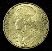 FRANCE Aluminum-Bronze 1963 10 Centimes UNC KM# 929 (27 396)