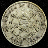 Guatemala Silver 1933 5 Centavos  Royal Mint BETTER DATE KM# 238.2  (24 458)