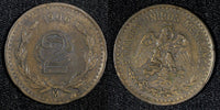 Mexico ESTADOS UNIDOS MEXICANOS Bronze 1906 2 Centavos KM# 419 (27 289)