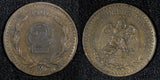 Mexico ESTADOS UNIDOS MEXICANOS Bronze 1906 2 Centavos KM# 419 (27 289)