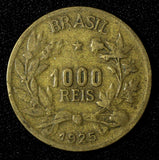 Brazil Aluminum-Bronze 1925 1000 Reis KM# 525 (27 615)