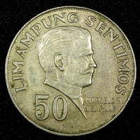 Philippines 1972 50 Sentimos Marcelo H. del Pilar. 27mm KM# 200 (27 048)