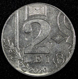 MOLDOVA 2020 2 Lei 23.7 mm KM# 154 GEM BU  RANDOM PICK (1 Coin)