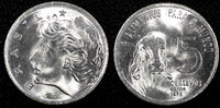 BRAZIL Stainless steel 1975 5 Centavos Zebu FAO GEM BU KM# 587.1 (24 277)