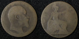 GREAT BRITAIN Edward VII Bronze 1904 1 Penny KM# 794.2 (28 936)