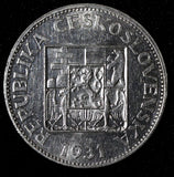 Czechoslovakia Silver 1931 10 Korun 30 mm HIGH GRADE KM# 15 (28 594)