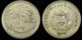 GUATEMALA Copper-Nickel  1977  5 Centavos Guatemala City Mint KM# 270 (24 685)