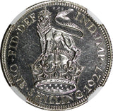 GREAT BRITAIN George V Silver 1927 1 Shilling NGC MS64 1st Year Type KM# 833 (9)