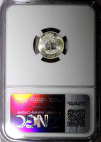 GUATEMALA Silver 1961 5 Centavos NGC MS66 GEM BU Nice Toned KM# 260 (044)