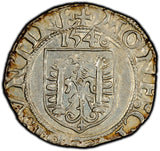 German States BESANCON Charles V Silver 1546 Carolus PCGS AU58 MB# 6 TOP GRADED