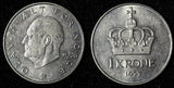Norway Olav V 1977 1 Krone 25 mm High Grade KM# 419 (28 729)