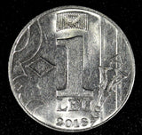 MOLDOVA 2018 1 Leu 21.5 mm KM# 153 GEM UNC/BU RANDOM PICK (1 Coin)