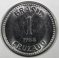 BRAZIL 1986-1988 1 Cruzado UNC/BU KM# 605 RANDOM PICK (1 Coin) (25 006)