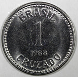 BRAZIL 1986-1988 1 Cruzado UNC/BU KM# 605 RANDOM PICK (1 Coin) (25 006)