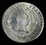 Austria Franz II Silver 1805 B 20 Kreuzer Kremnica UNC KM# 2140 (30 168)