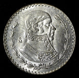 MEXICO Silver 1962 Mo Peso Jose Morelos 34.5 mm UNC KM#459 (30 041)