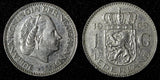 Netherlands Juliana Nickel  1969 Cock 1 Gulden 25 mm Royal Dutch KM# 184a  (950)