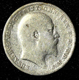 Great Britain Edward VII Silver 1909 3 Pence KM#797.2 (28 226)