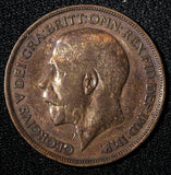 Great Britain George V (1910-1936) Bronze 1917 1 Penny KM# 810 (28 928)