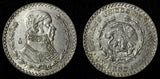 Mexico ESTADOS UNIDOS MEXICANOS Silver 1960 Peso Jose Morelos  KM#459 (28 492)