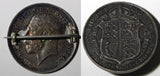 GREAT BRITAIN George V Silver-0.925 Brooch ,Pin 1915 1/2 Crown KM# 818.1 14.93g.