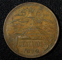 Mexico ESTADOS UNIDOS MEXICANOS Bronze 1973 Mo  20 Centavos KM# 441 (27 525)