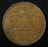 Mexico ESTADOS UNIDOS MEXICANOS Bronze 1973 Mo  20 Centavos KM# 441 (27 525)